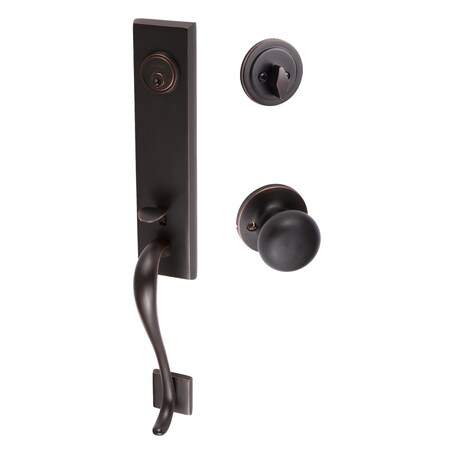 Sure-Loc Hardware Sure-Loc Hardware Solitude Handleset, Durango Handleset Trim, Vintage Bronze SL507-DU-RD 11P